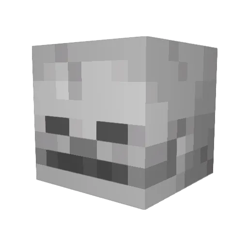 Xshot2012 Minecraft avatar head, 3D render