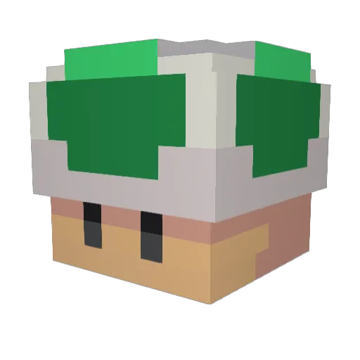 Xsipo_ Minecraft avatar head, 3D render