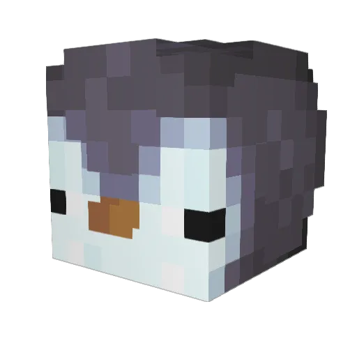 Xsix_67_sevenX Minecraft avatar head, 3D render