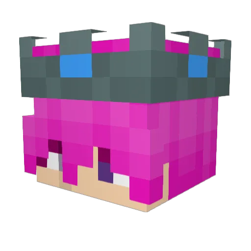 XsquishypenguinX Minecraft avatar head, 3D render