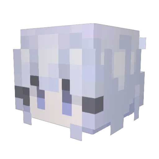 Xsqwin Minecraft avatar head, 3D render