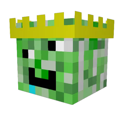Xsro Minecraft avatar head, 3D render