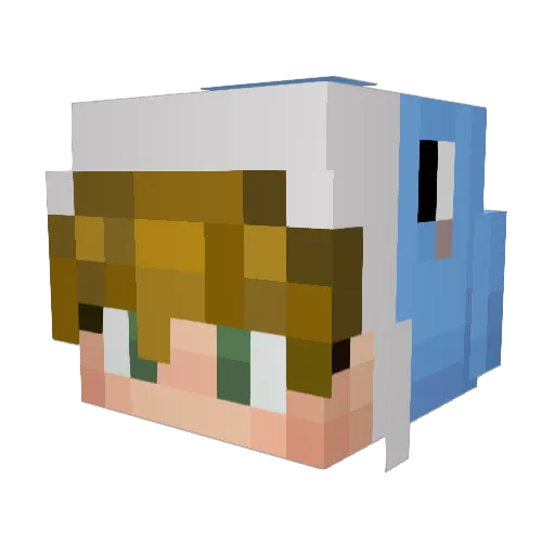 Xss64 Minecraft avatar head, 3D render
