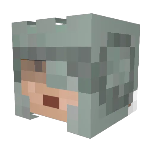 Xstan22 Minecraft avatar head, 3D render