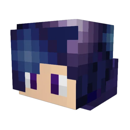 Xstrak Minecraft avatar head, 3D render