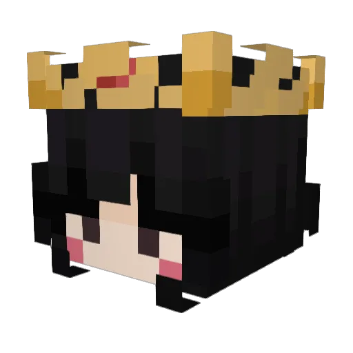 XsuggX Minecraft avatar head, 3D render