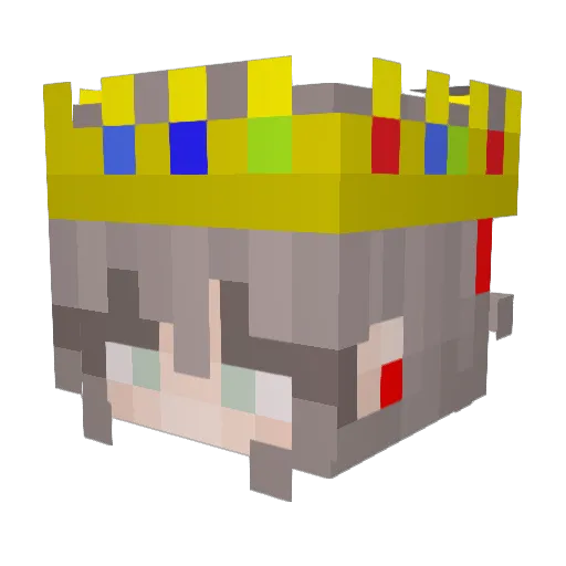 XsuzanneX Minecraft avatar head, 3D render