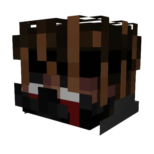 Xtam3ss Minecraft avatar head, 3D render