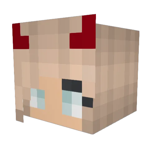 XtangyX Minecraft avatar head, 3D render
