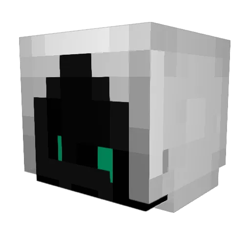 Xtenxx Minecraft avatar head, 3D render