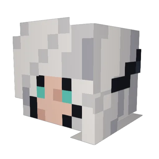 Xtersin Minecraft avatar head, 3D render