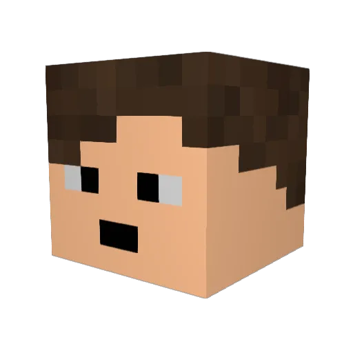 XthanbladeX Minecraft avatar head, 3D render