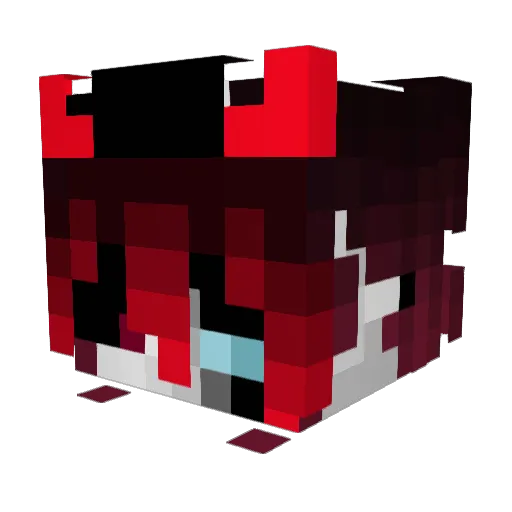 XtheFallen1 Minecraft avatar head, 3D render