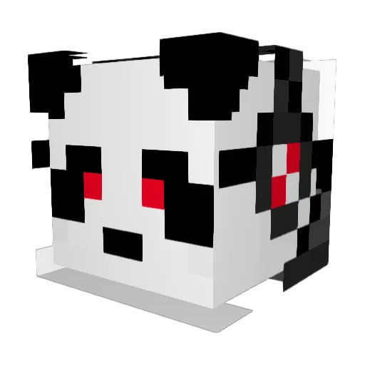 Xti_m Minecraft avatar head, 3D render