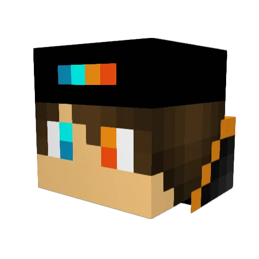 Xtoxic_dragonX Minecraft avatar head, 3D render