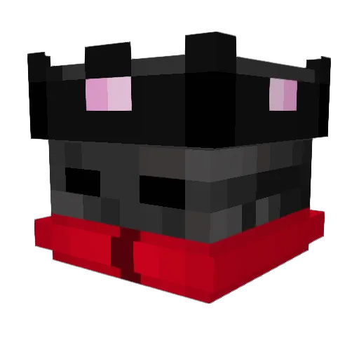 Xtqlity Minecraft avatar head, 3D render