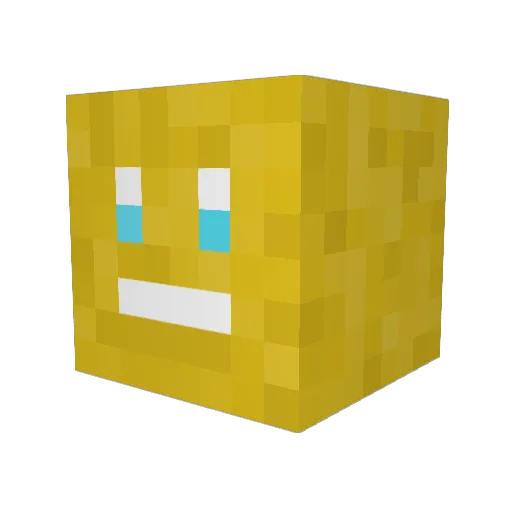 XtraChez Minecraft avatar head, 3D render