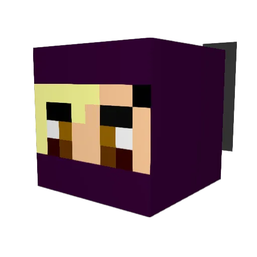 XtraLars Minecraft avatar head, 3D render