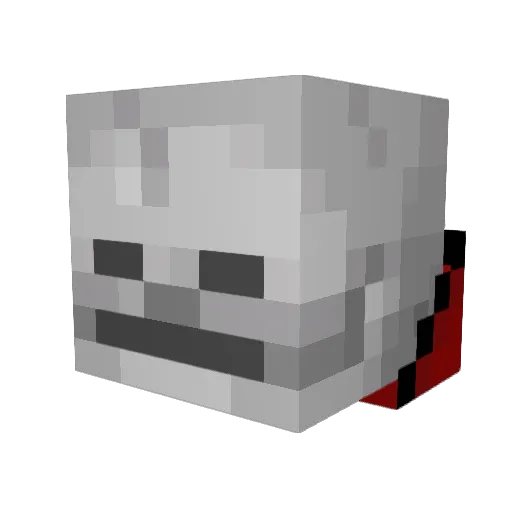 XtractRBLX Minecraft avatar head, 3D render