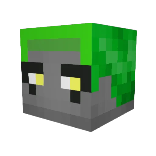 Xtrakt_ Minecraft avatar head, 3D render