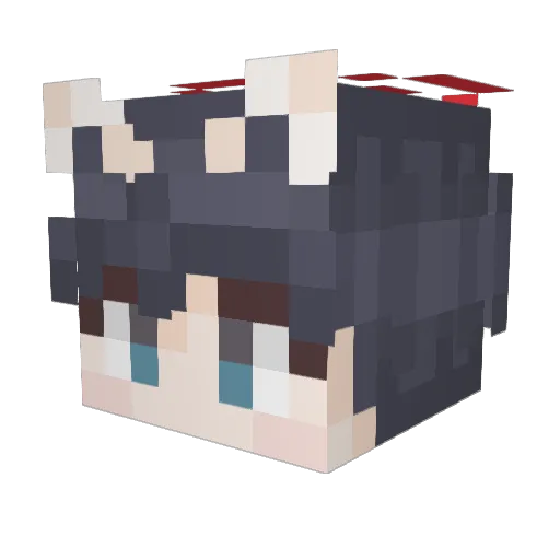 Xtream_phuM Minecraft avatar head, 3D render