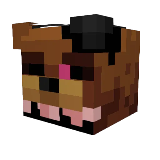 XtremeGames4U Minecraft avatar head, 3D render