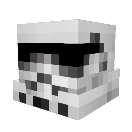 XtremeGames Minecraft avatar head, 3D render
