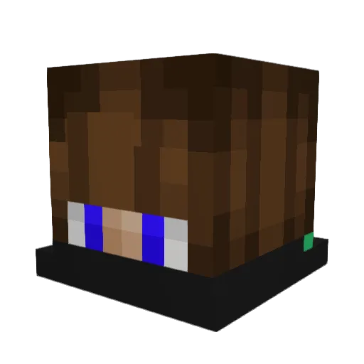 XtremeKlean Minecraft avatar head, 3D render