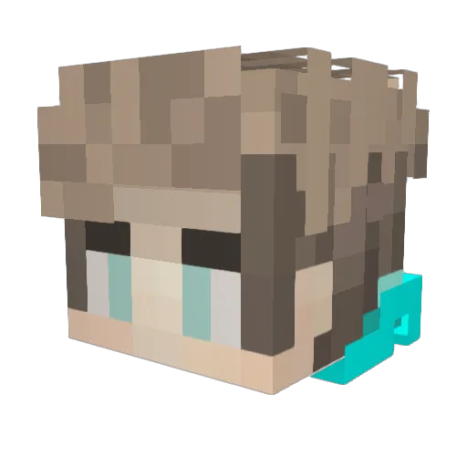 XtremeSavageBoee Minecraft avatar head, 3D render