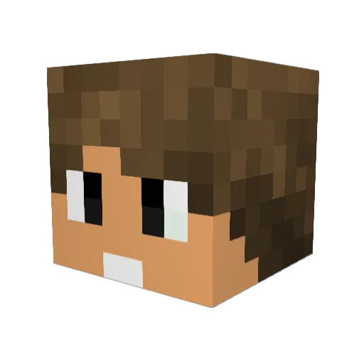 Xtrix67 Minecraft avatar head, 3D render