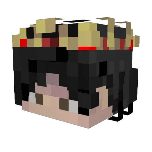 Xtroll777 Minecraft avatar head, 3D render