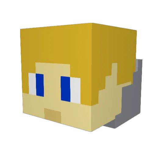 XtrooperX Minecraft avatar head, 3D render