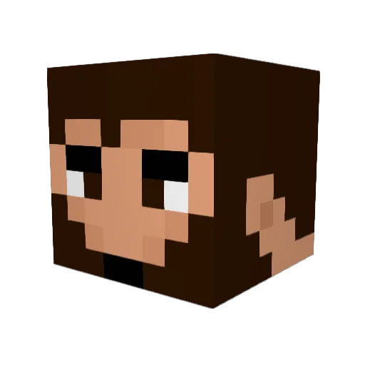 Xtros64 Minecraft avatar head, 3D render