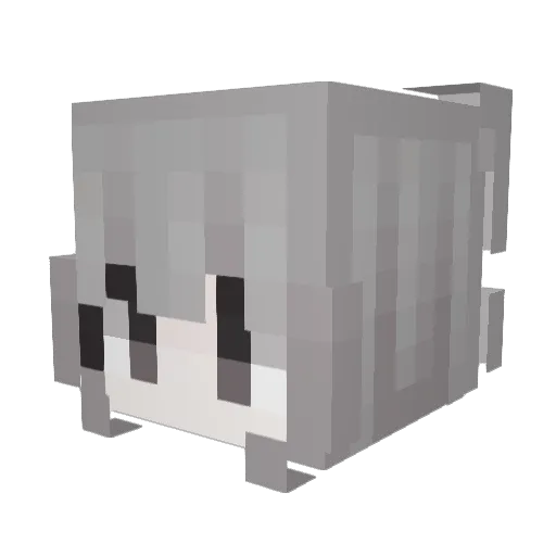 Xtsys7_ Minecraft avatar head, 3D render