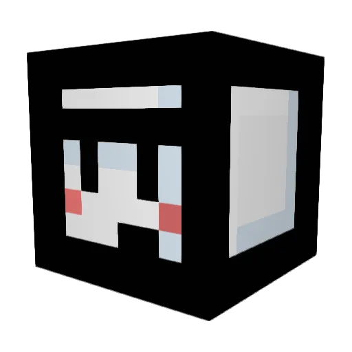 Xtude Minecraft avatar head, 3D render