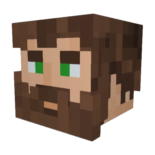 XtwistedjokerX Minecraft avatar head, 3D render