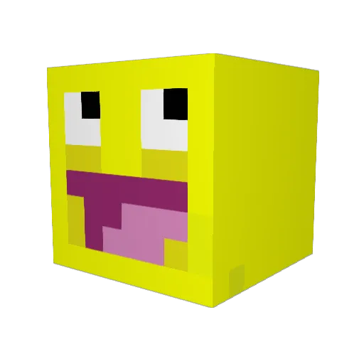Xty9 Minecraft avatar head, 3D render
