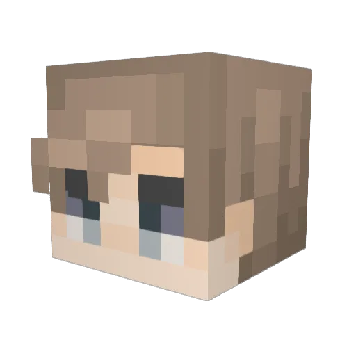 XuLin_XL Minecraft avatar head, 3D render