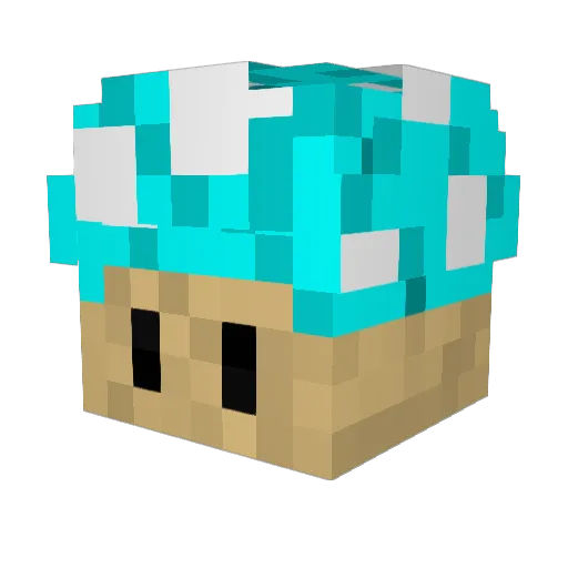 XuZiii Minecraft avatar head, 3D render