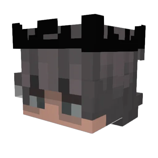 XuanNam7 Minecraft avatar head, 3D render