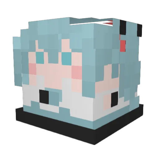 Xuan_1027 Minecraft avatar head, 3D render