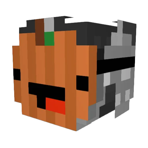 Xuannito Minecraft avatar head, 3D render