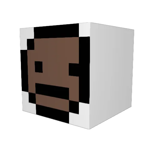 Xuansuuu Minecraft avatar head, 3D render