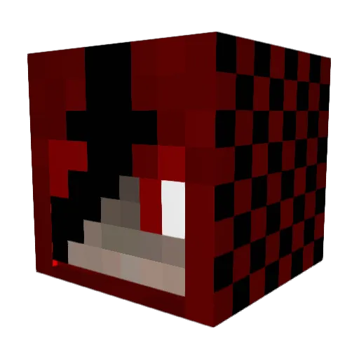XuanyuLin Minecraft avatar head, 3D render