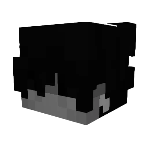 Xubinek Minecraft avatar head, 3D render