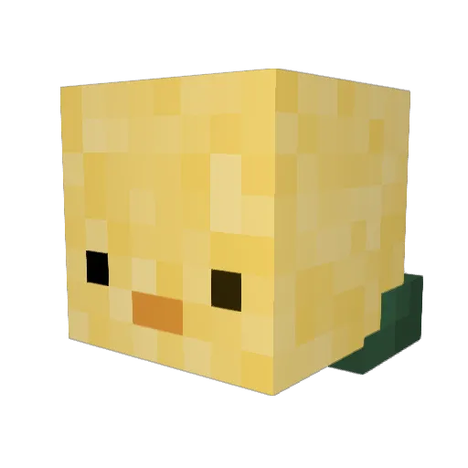 Xuce Minecraft avatar head, 3D render