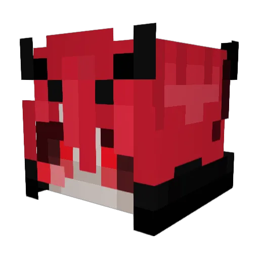 Xue_ke Minecraft avatar head, 3D render