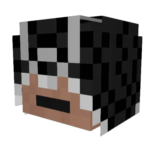 Xugodx2012 Minecraft avatar head, 3D render
