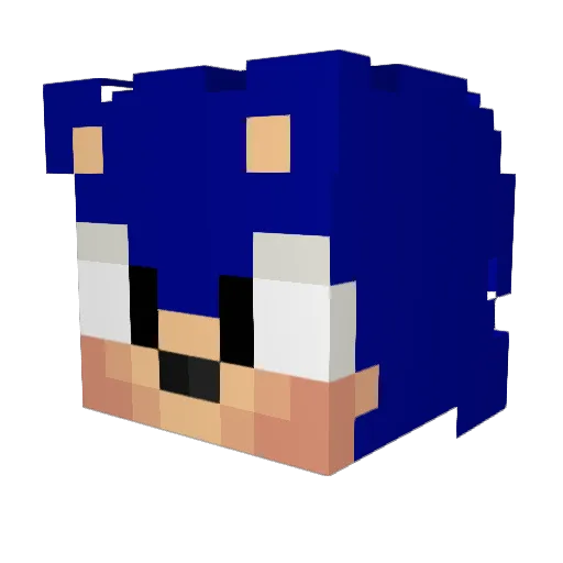 Xuizy Minecraft avatar head, 3D render