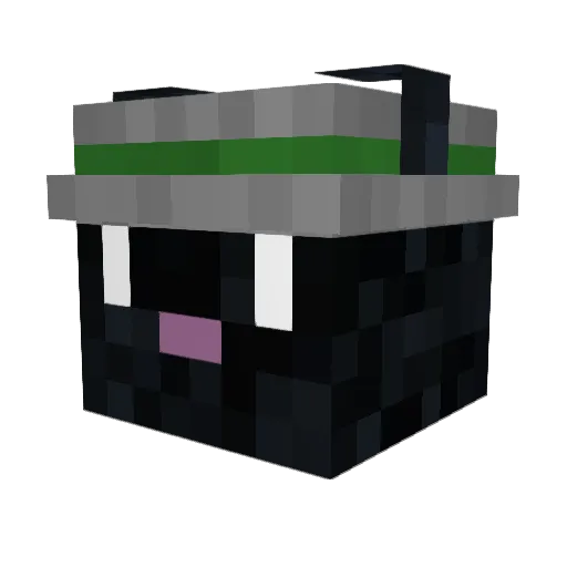 Xulakalux Minecraft avatar head, 3D render